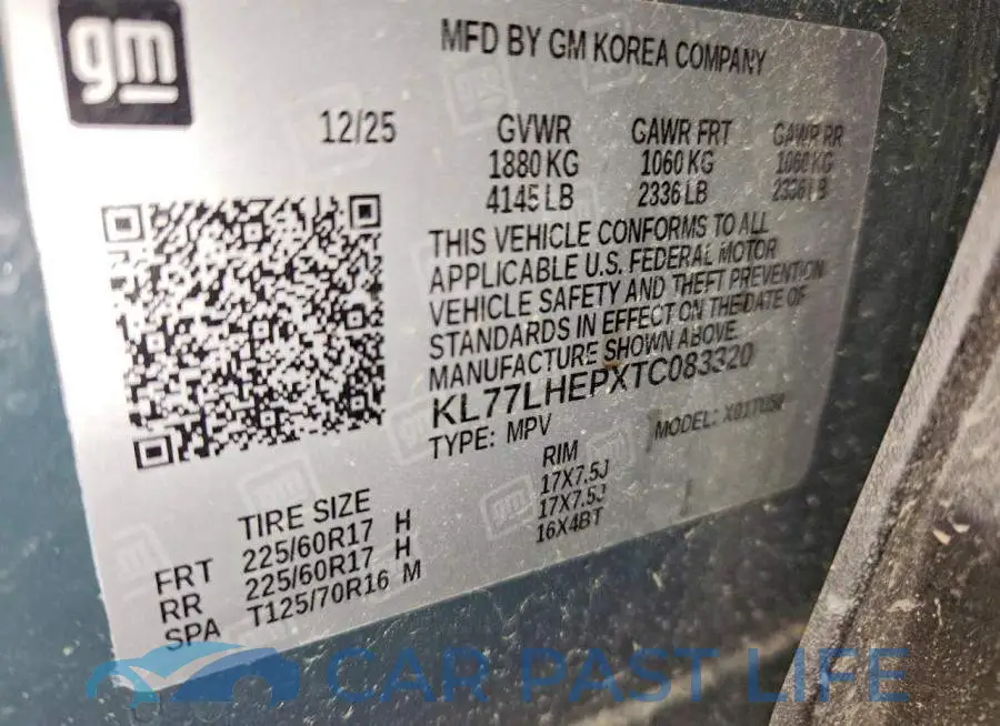 KL77LHEPXTC083320# 13