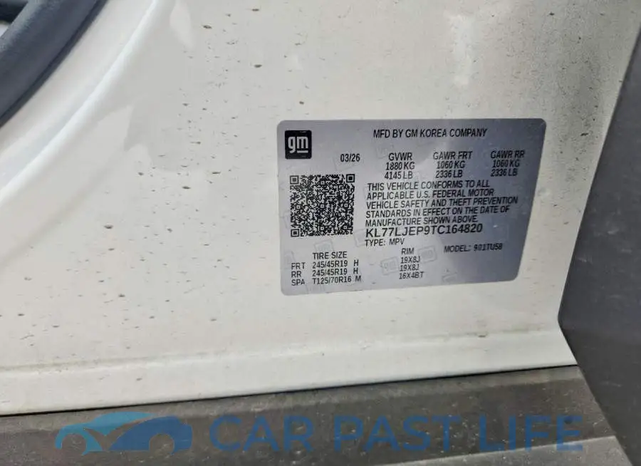 KL77LJEP9TC164820# 13