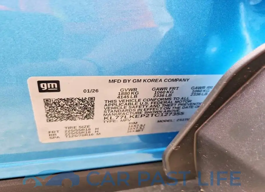 KL77LKEP2TC127355# 13