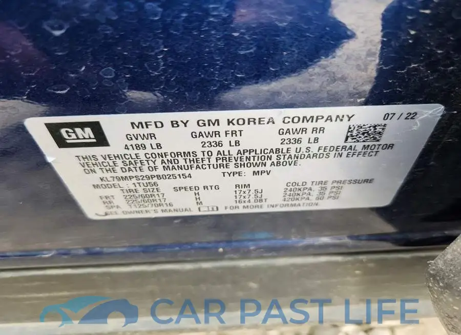 KL79MPS29PB025154# 13