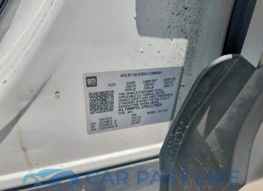KL79MPSL1PB117805# 12