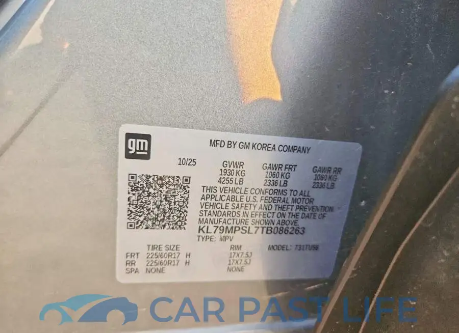 KL79MPSL7TB086263# 13