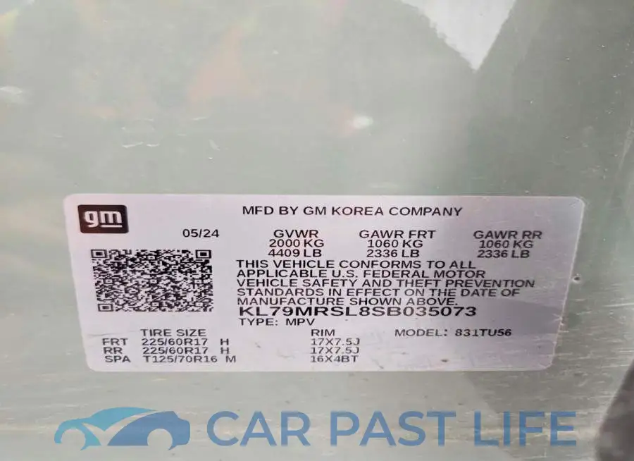KL79MRSL8SB035073# 13