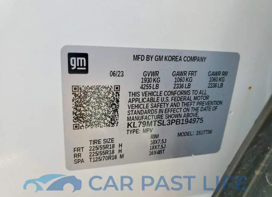 KL79MTSL3PB194975# 13