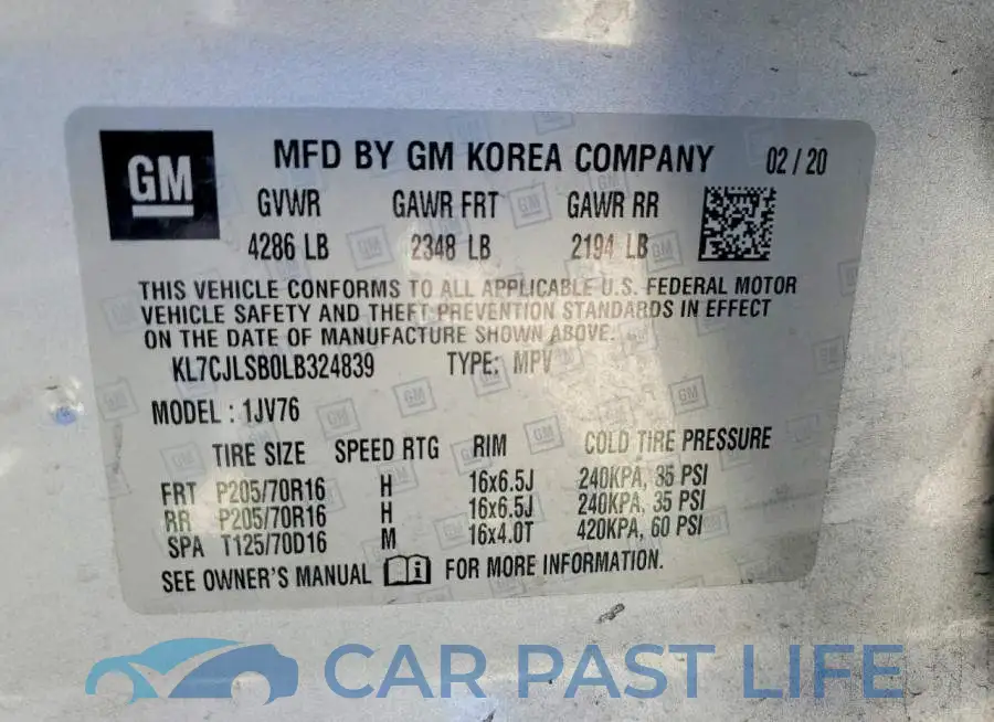 KL7CJLSB0LB324839# 13