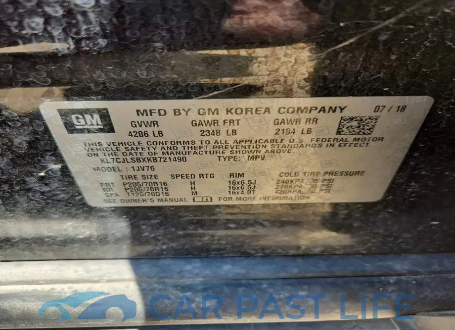 KL7CJLSBXKB721490# 13