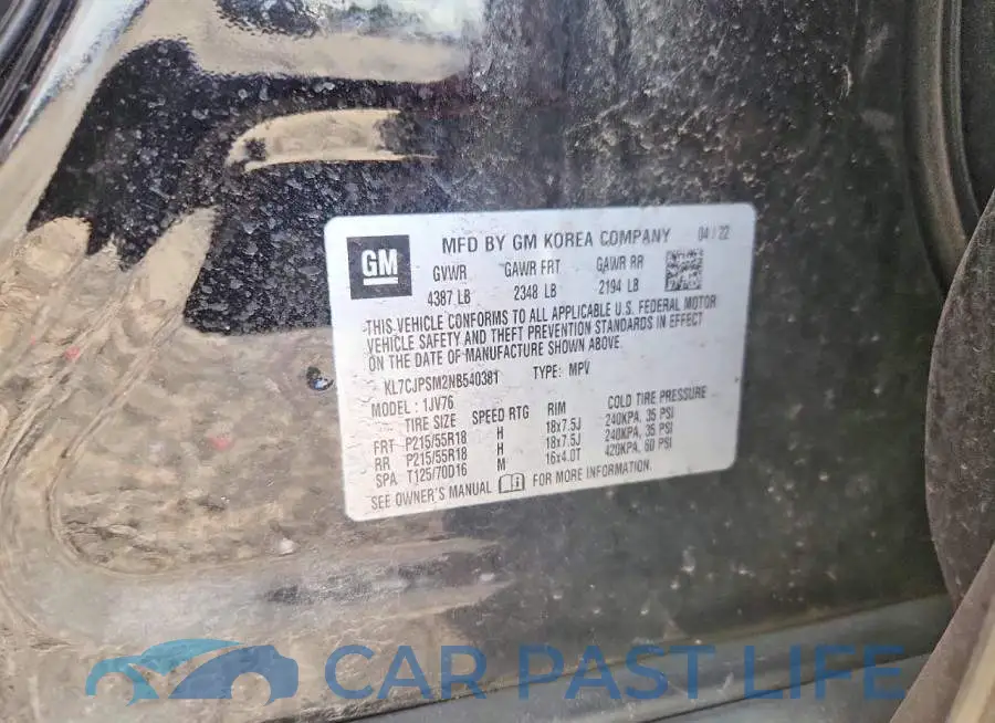 KL7CJPSM2NB540381# 13