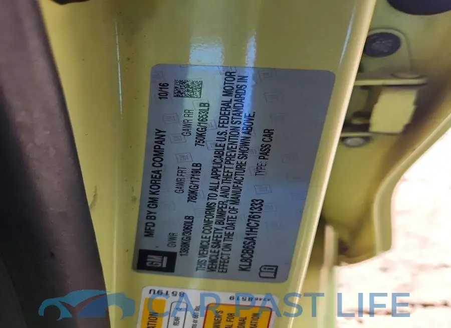 KL8CB6SA1HC761333# 12