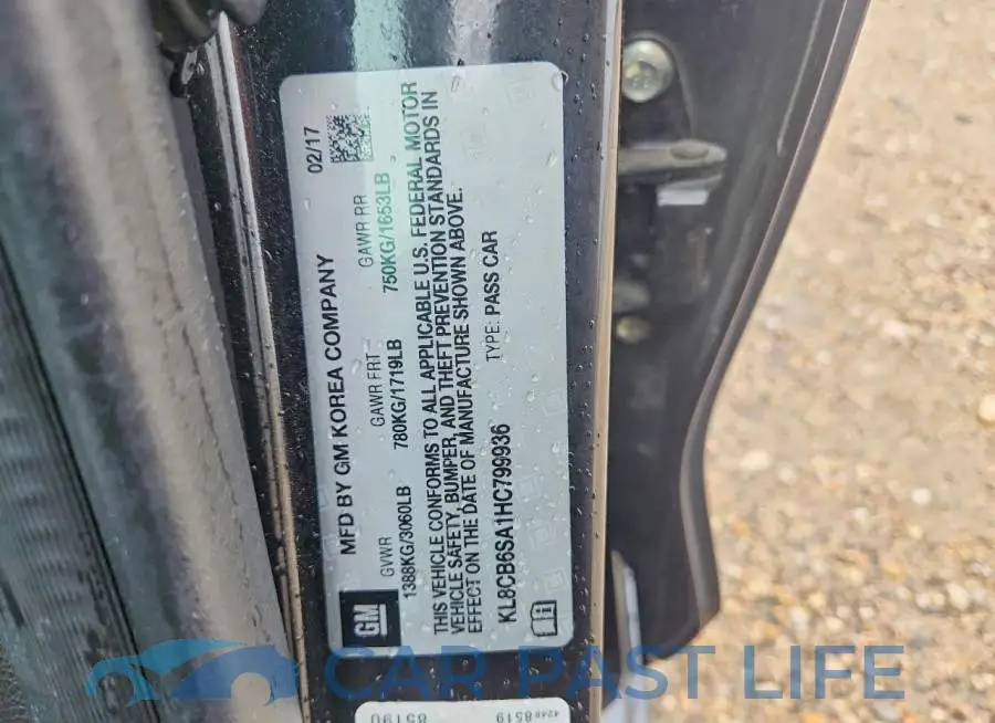 KL8CB6SA1HC799936# 12