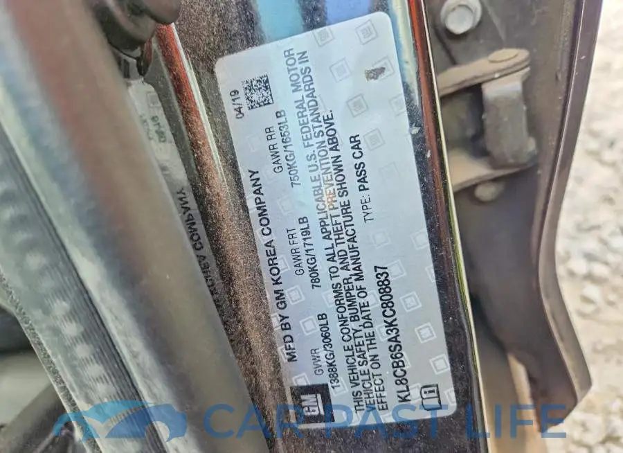 KL8CB6SA3KC808837# 12