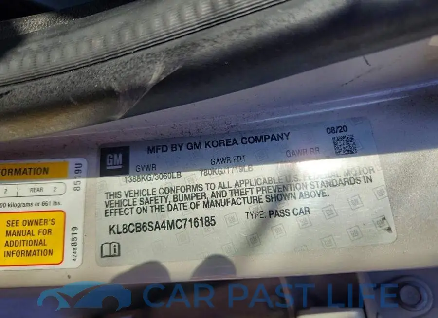 KL8CB6SA4MC716185# 13