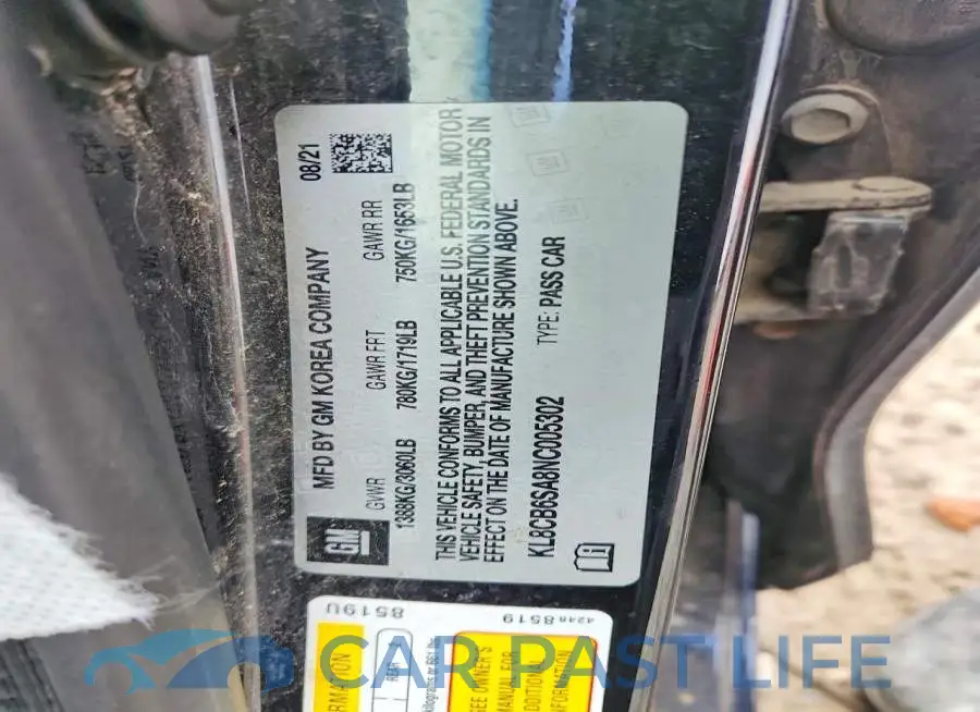 KL8CB6SA8NC005302# 12