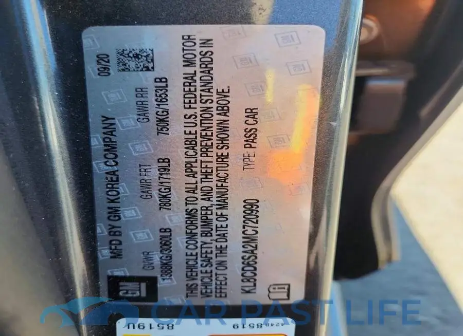 KL8CD6SA2MC720990# 12