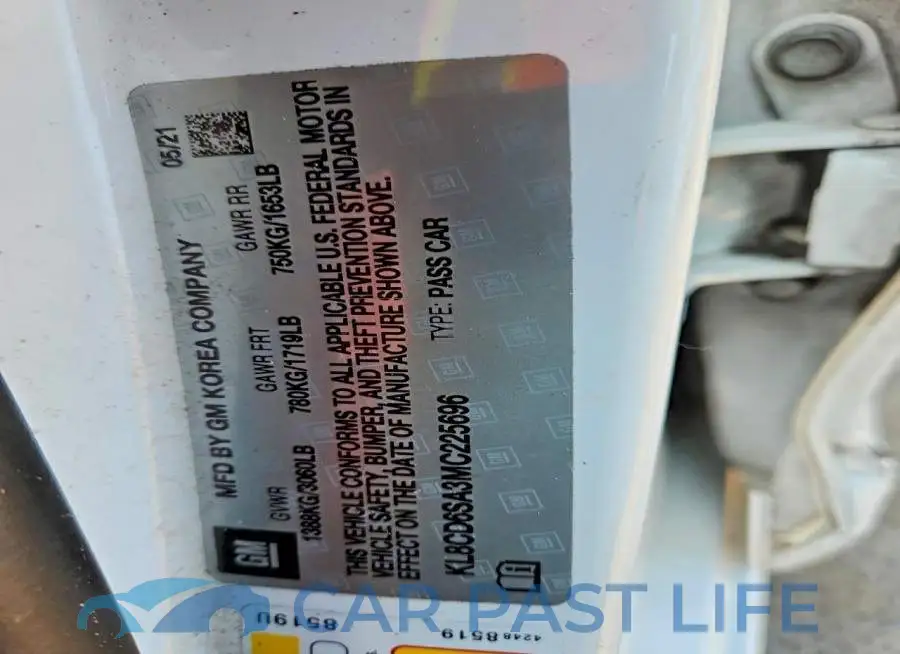 KL8CD6SA3MC225696# 12