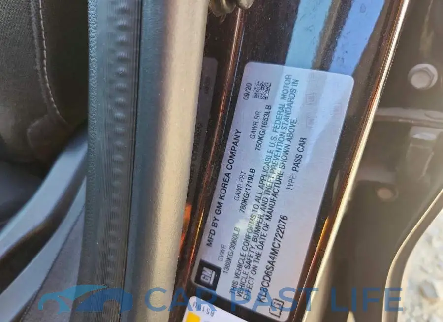 KL8CD6SA4MC722076# 12