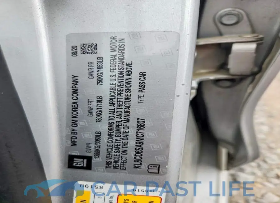 KL8CD6SA9MC716807# 12