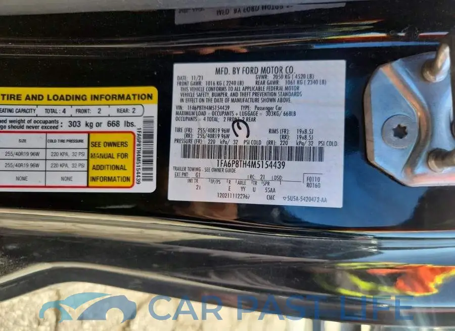 1FA6P8TH4M5154439# 12