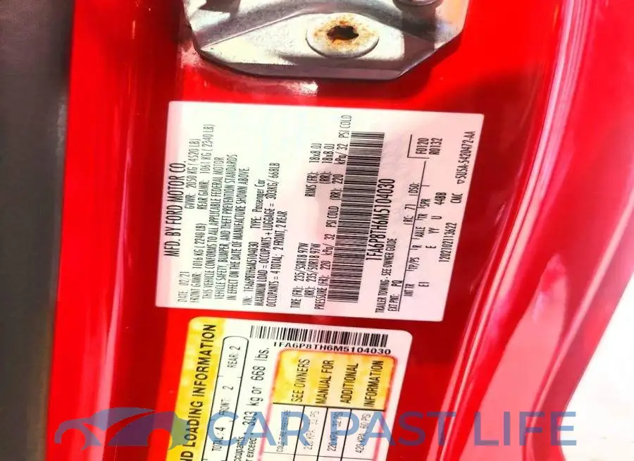 1FA6P8TH6M5104030# 12