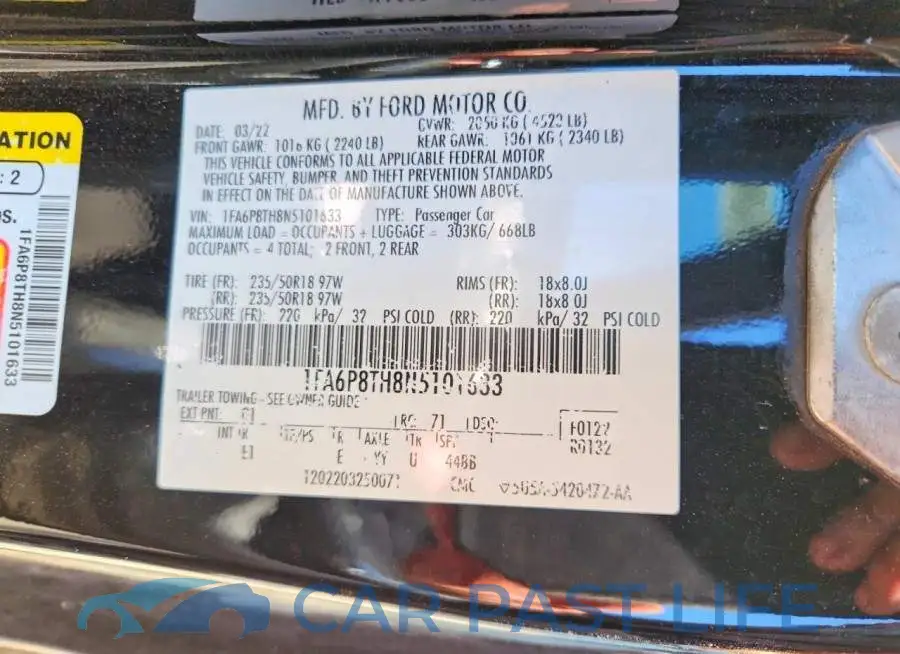 1FA6P8TH8N5101633# 12