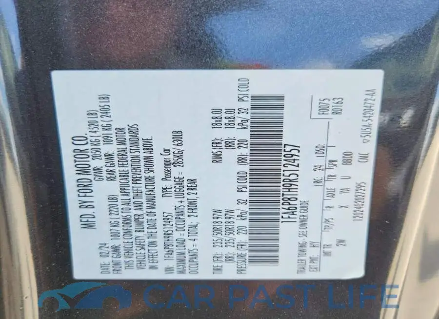1FA6P8TH9R5124957# 13