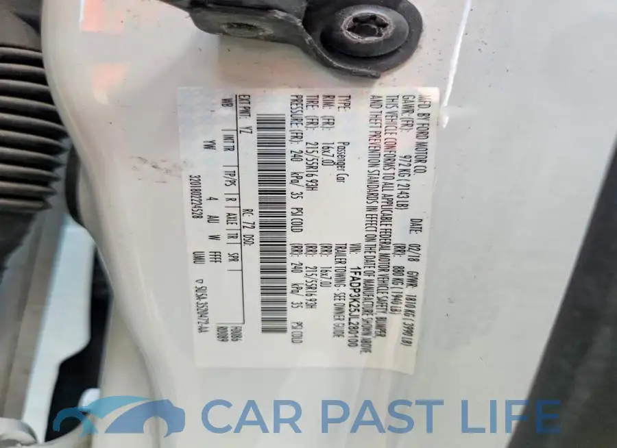 1FADP3K25JL280100# 13
