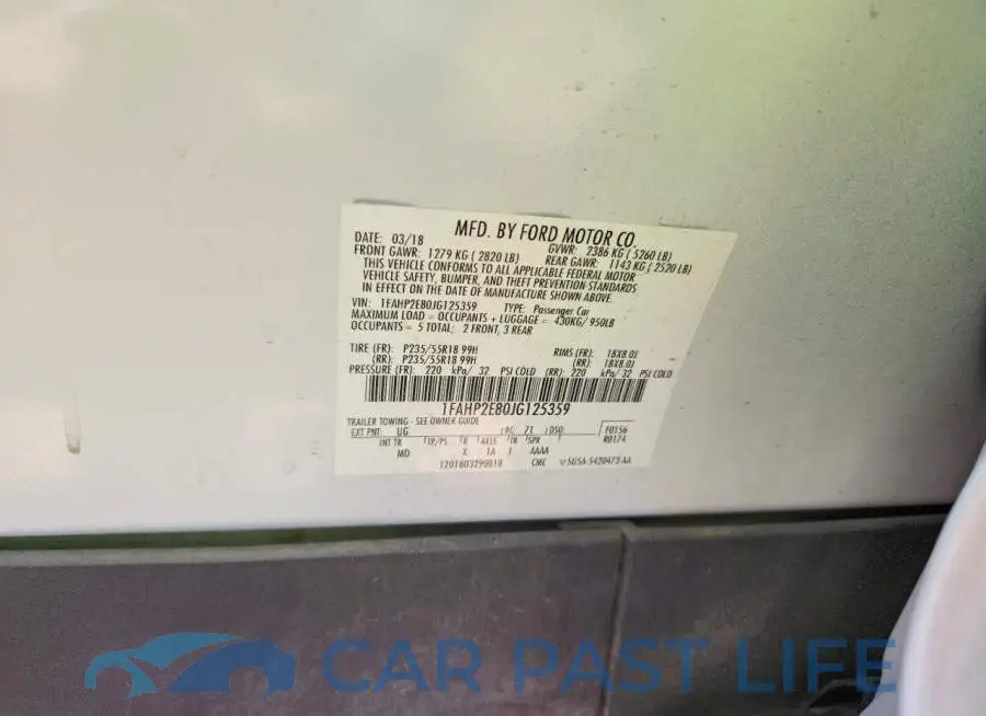 1FAHP2E80JG125359# 12