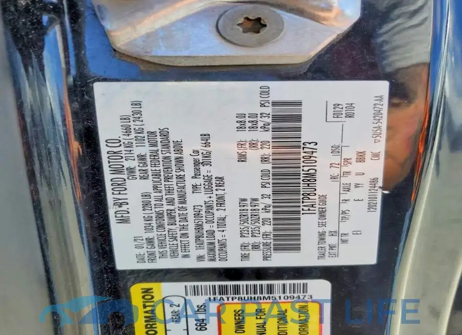 1FATP8UH8M5109473# 13