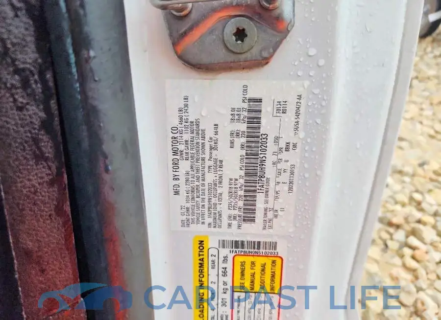 1FATP8UH9N5102033# 13
