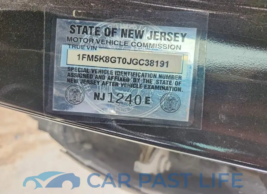 1FM5K8GT0JGC38191# 12