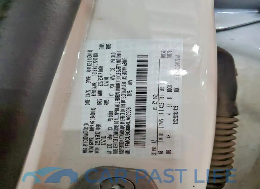 1FMCU9G60NUA60906# 13