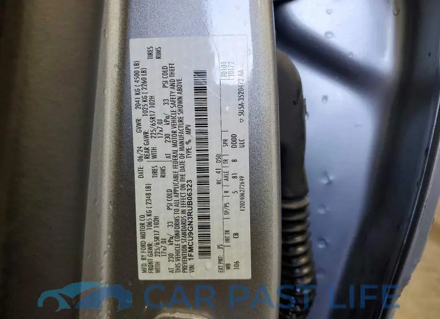 1FMCU9GN3RUB06323# 13