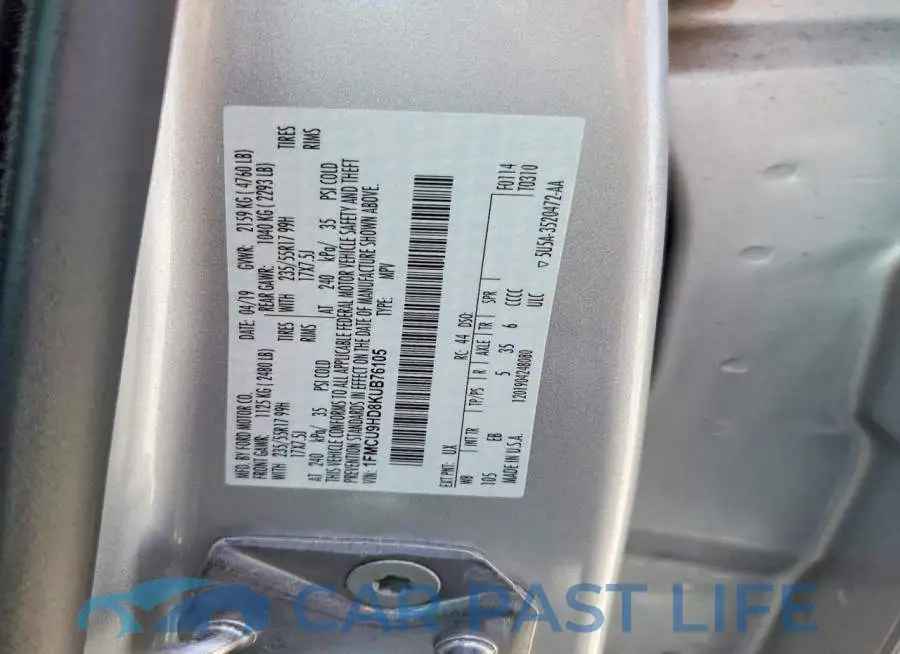 1FMCU9HD8KUB76105# 14
