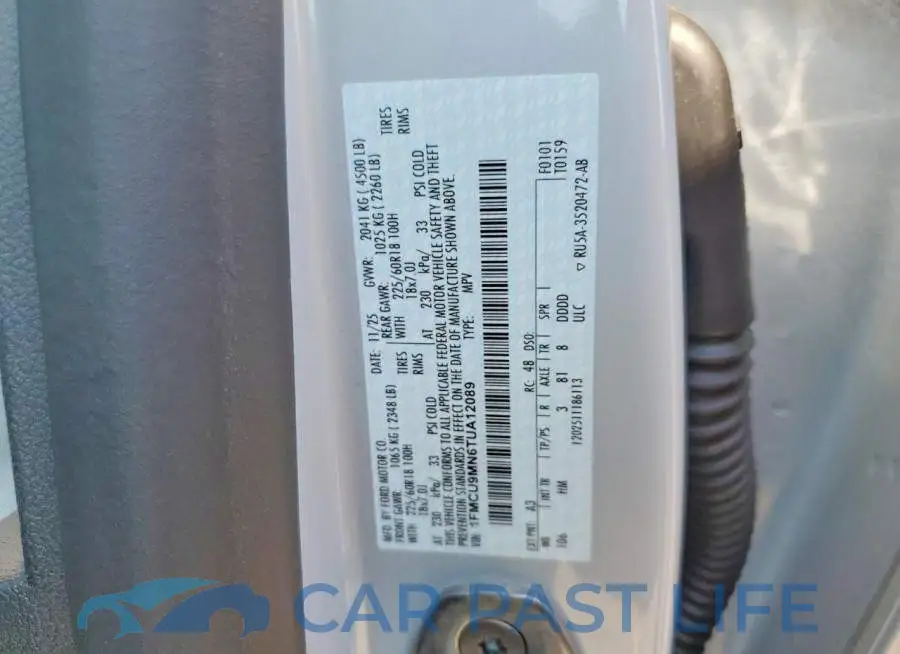 1FMCU9MN6TUA12089# 13