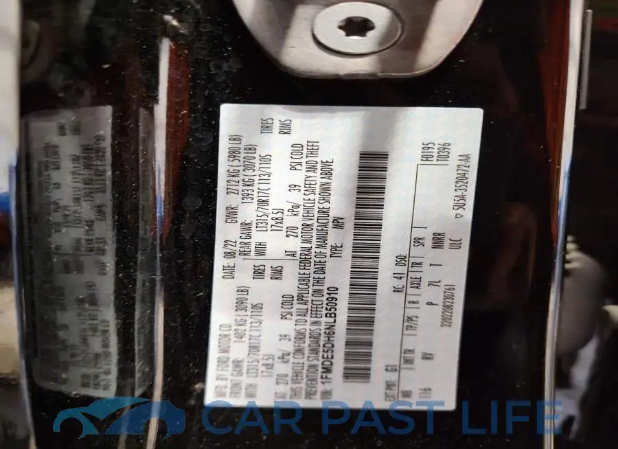 1FMDE5DH6NLB50910# 14
