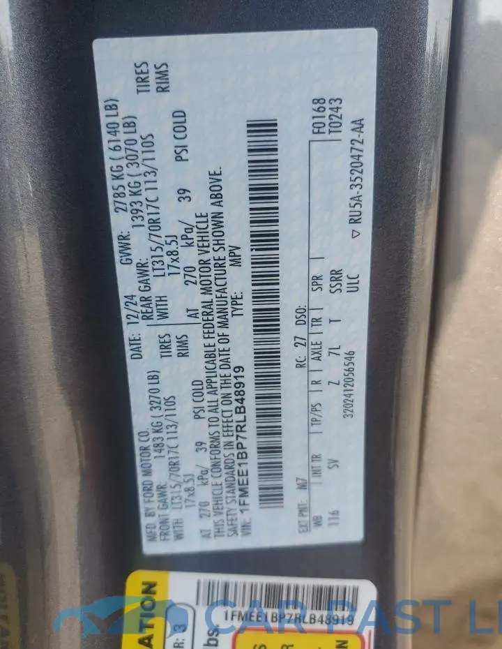 1FMEE1BP7RLB48919# 13