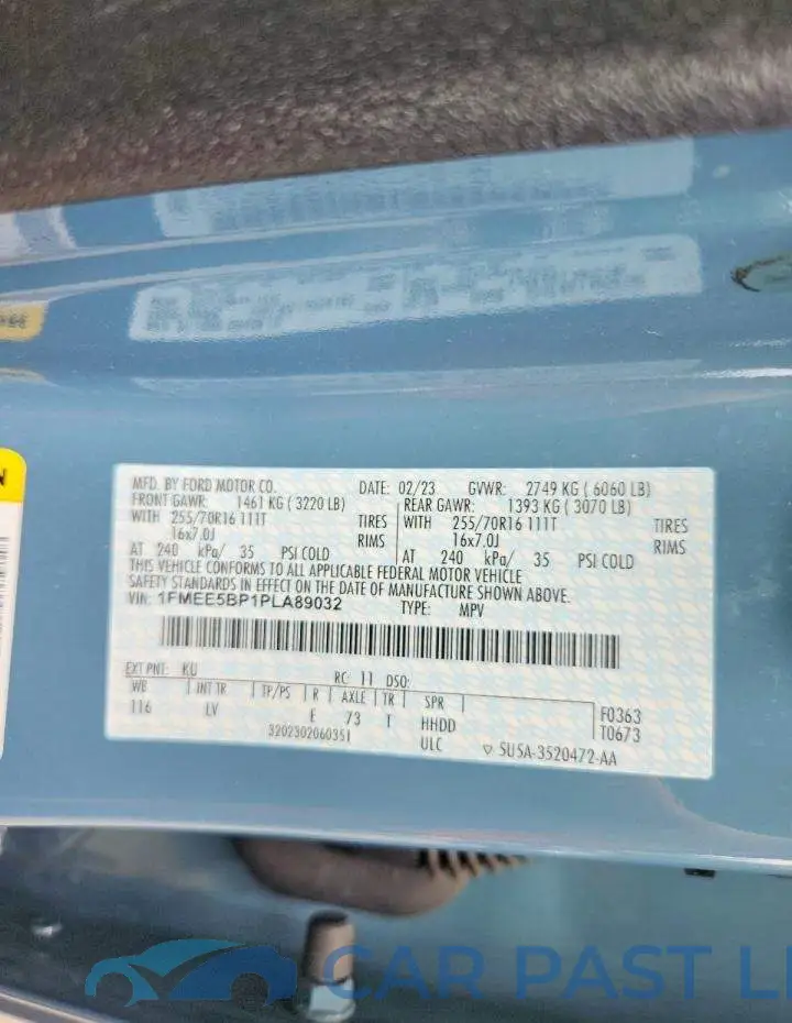 1FMEE5BP1PLA89032# 13