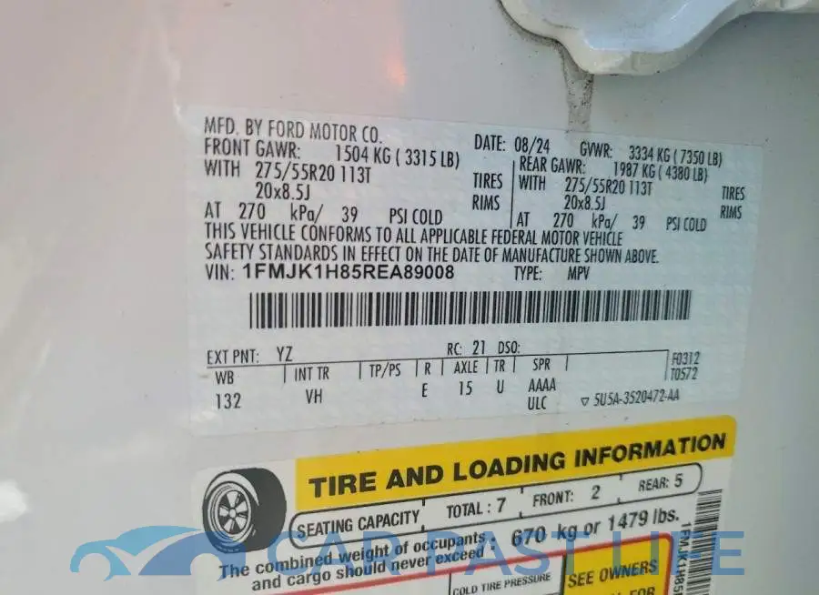 1FMJK1H85REA89008# 13