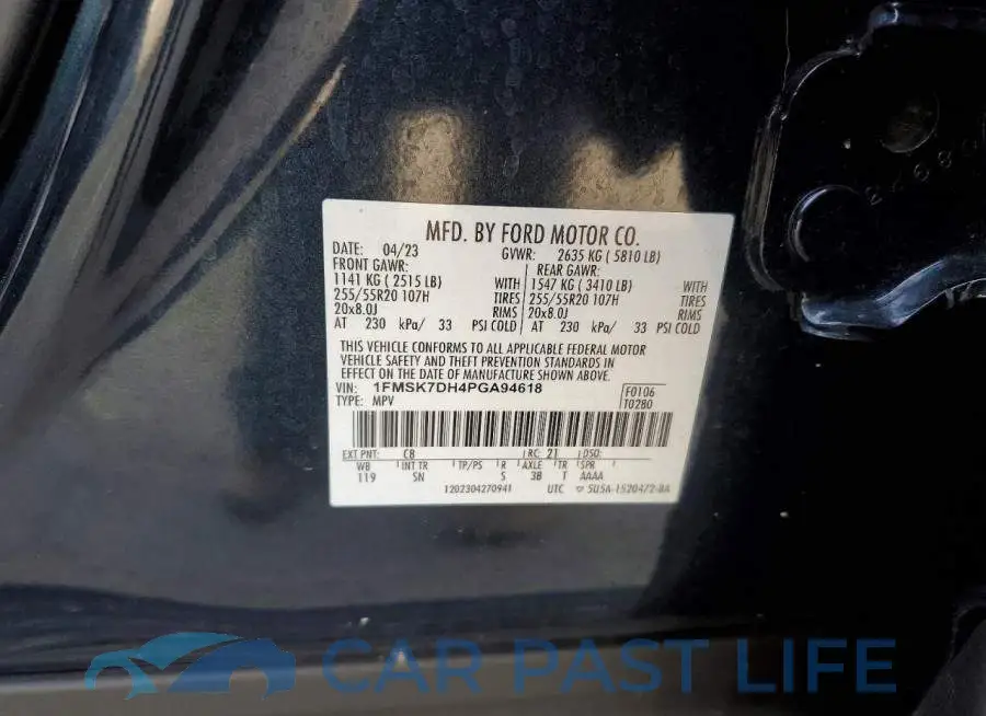 1FMSK7DH4PGA94618# 13
