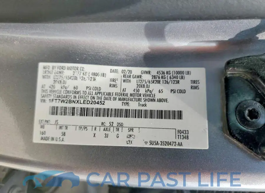 1FT7W2BNXLED20452# 12
