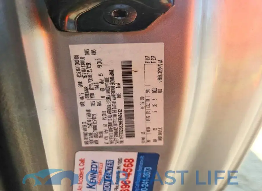 1FT7X2B62HEB66932# 12