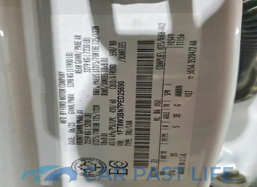 1FT8W3BN7PED25690# 13