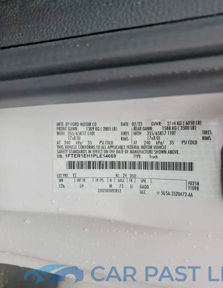 1FTER1EH1PLE14669# 12