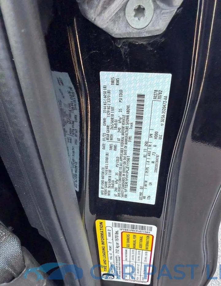 1FTER1FH1PLE11561# 10