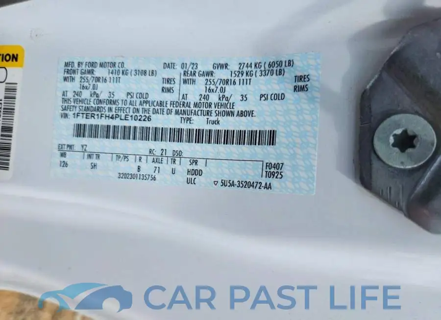 1FTER1FH4PLE10226# 12