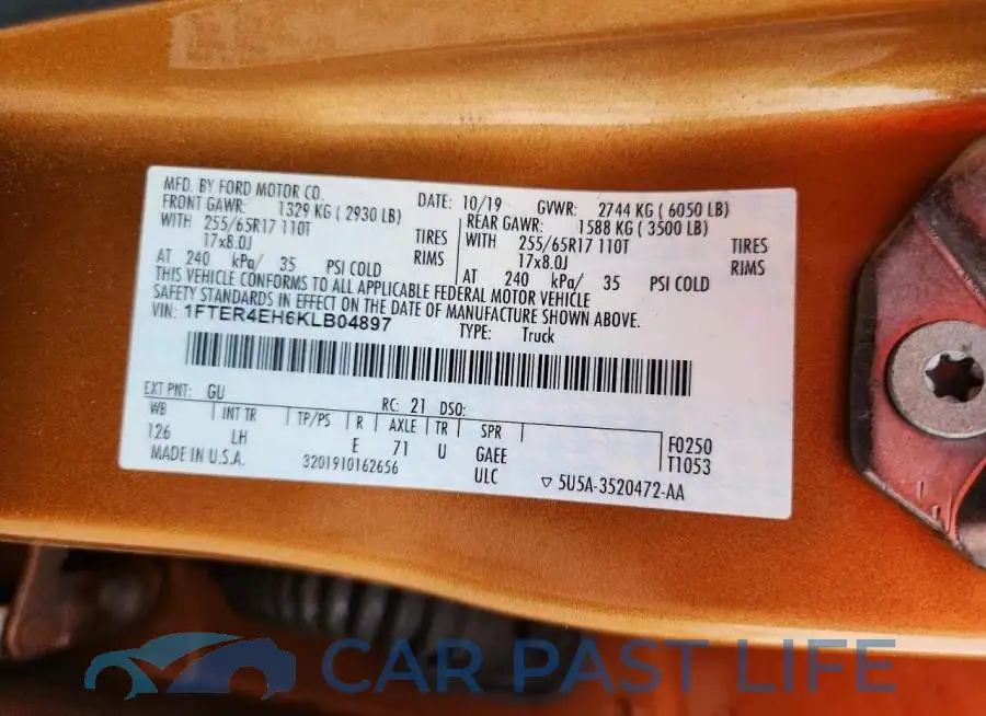 1FTER4EH6KLB04897# 12