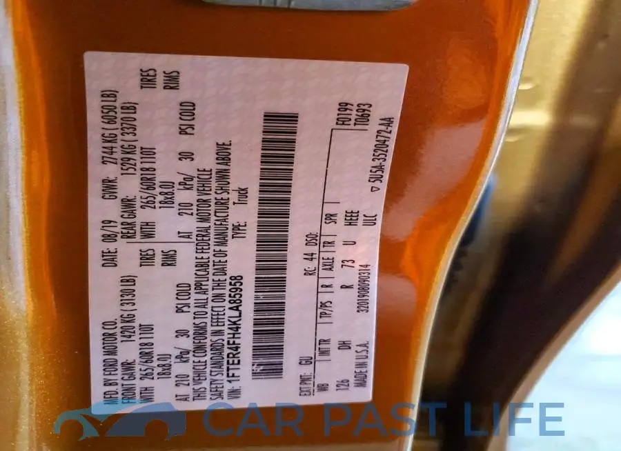 1FTER4FH4KLA85958# 13