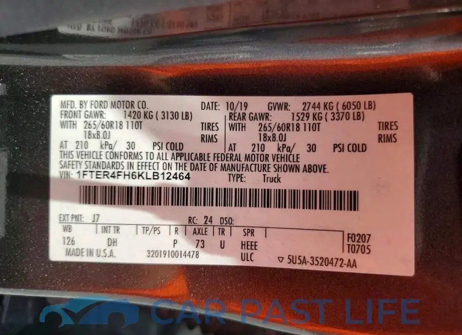 1FTER4FH6KLB12464# 12