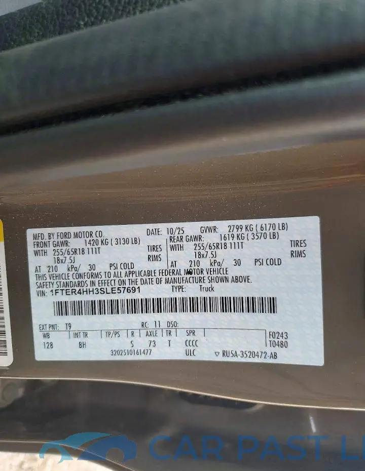 1FTER4HH3SLE57691# 12