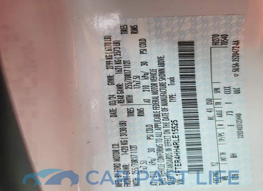 1FTER4HH4RLE15525# 12