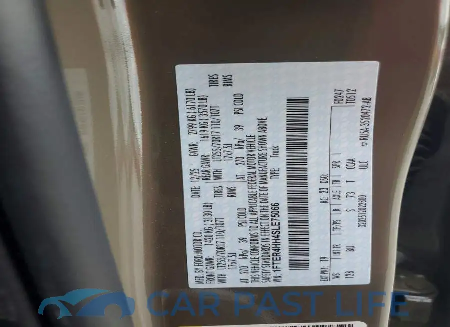 1FTER4HH4SLE75066# 12